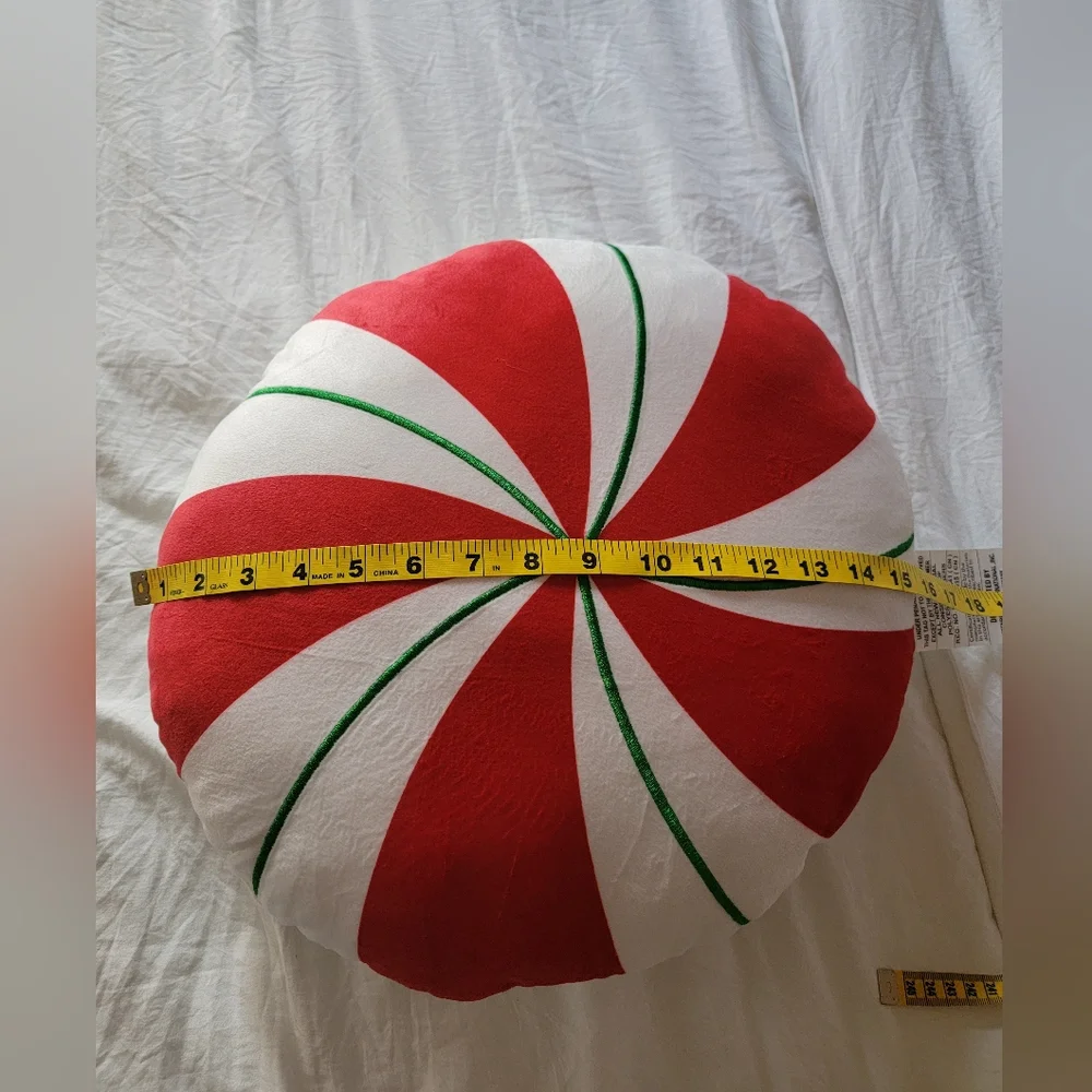 Peppermint Stripe throw pillow